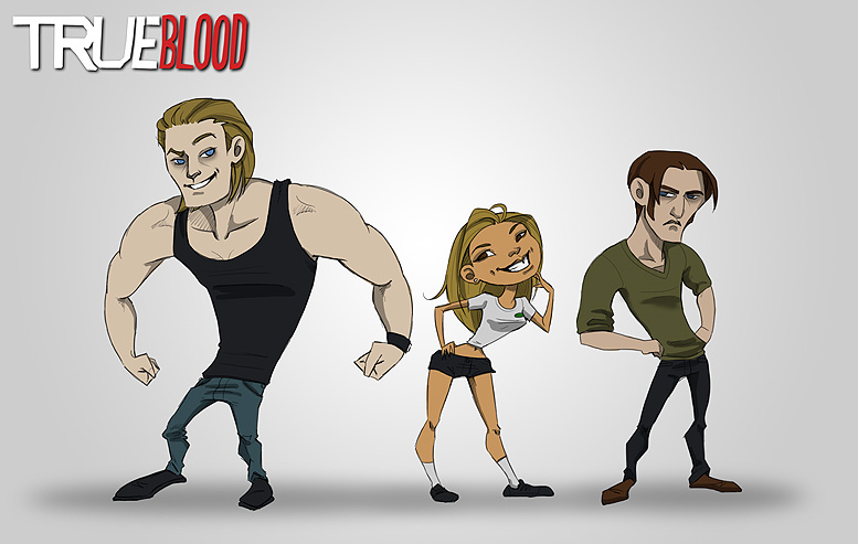 true blood eric and bill. Fan Art: Eric, Sookie, Bill.